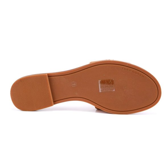 NIB Tory Burch EVERLY Slide Sandals Tan 7 - Picture 10 of 10
